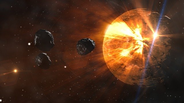 Asteroids heading towards Earth