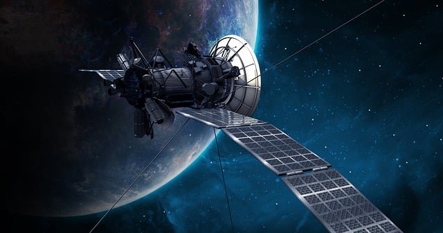 Satellite in space