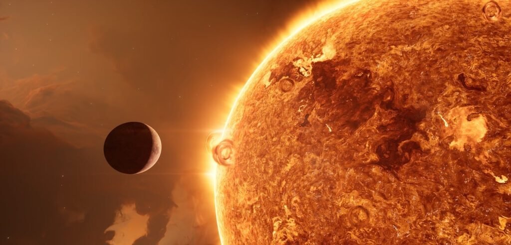 Photo of sun from space